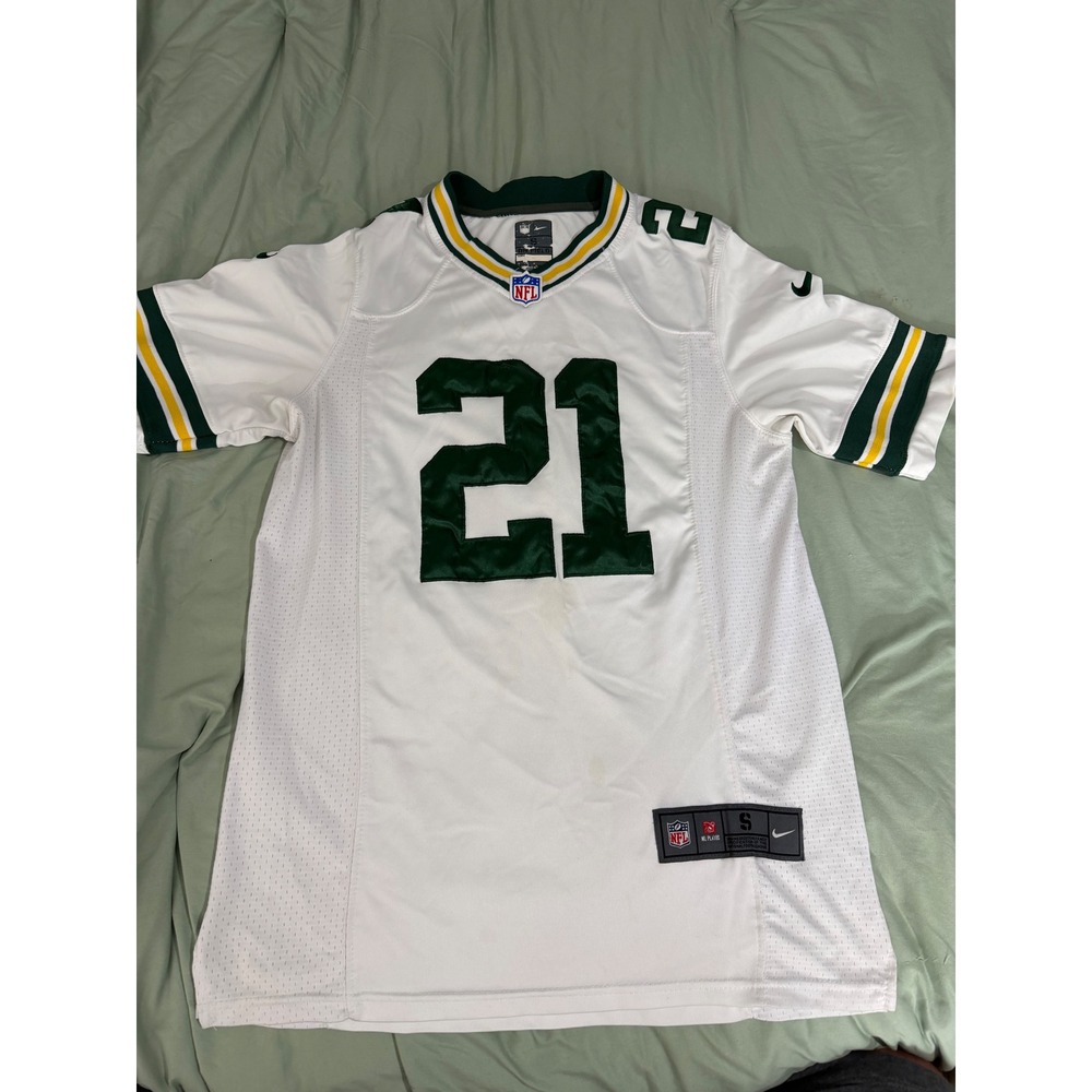 Nike Green Bay Packers Ha Ha Clinton-Dix 21 Jersey White Mens Small NFL On Field
